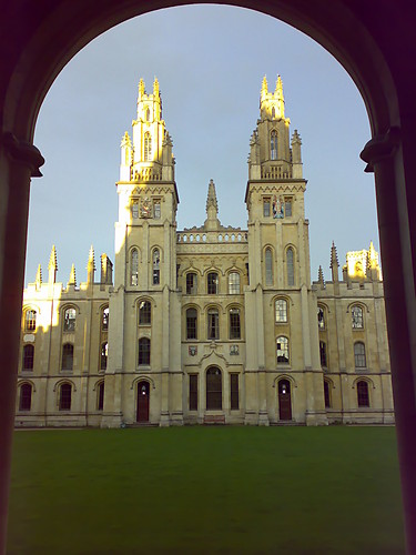 through the window