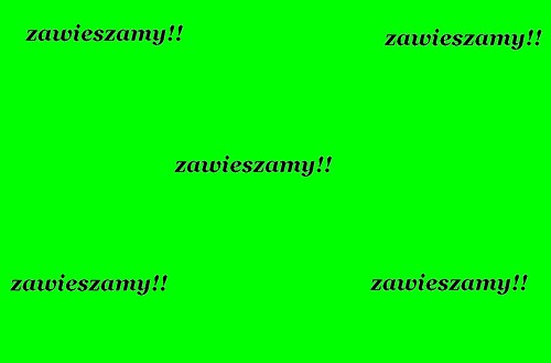 zawieszamy!!