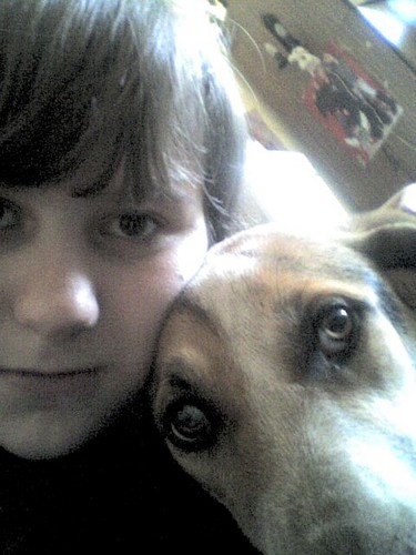 z mooim pieskiem;D