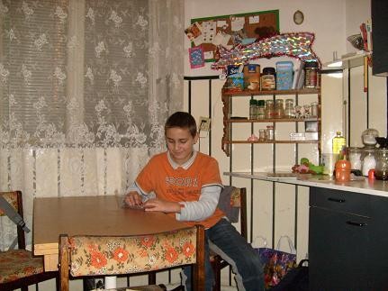 JA na sesyjce w domu braciszka..