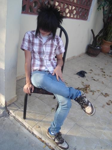 sesja przed domem
