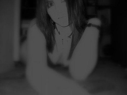 a little sad girl