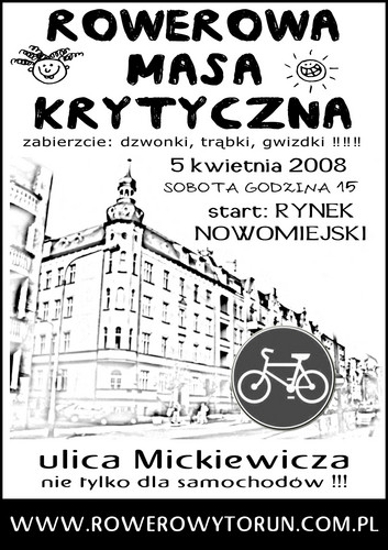 Rowerowa Masa Krytyczna Toru!!!