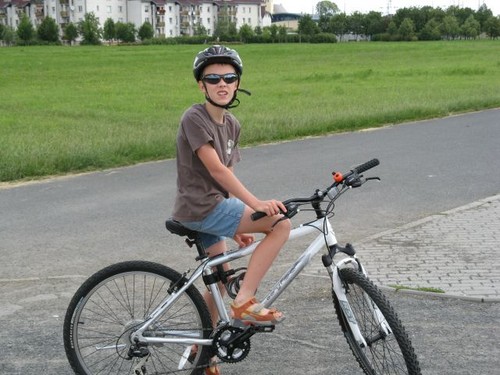 na rowerze