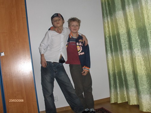 Ja i Marcin w jego domu