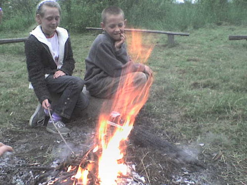Na ognisku;)