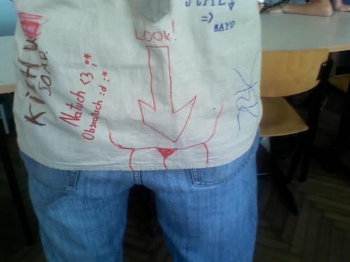 Krystian w roli gownej :D