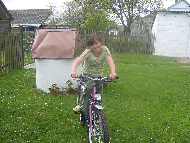 na rowerze:):)