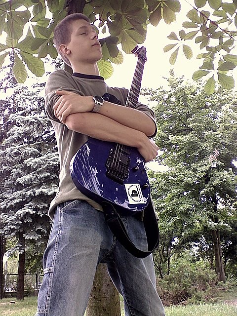 a man with the guitar