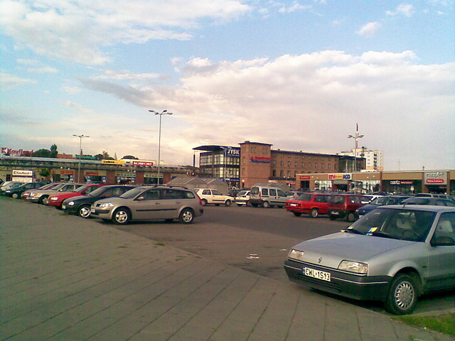 Parking przed Kauflandem