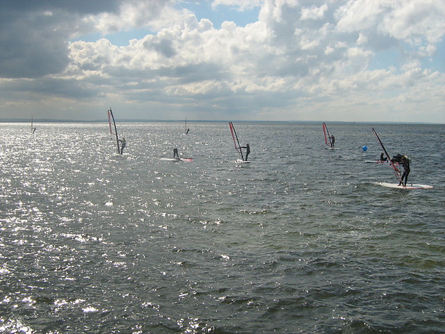 windsurfing