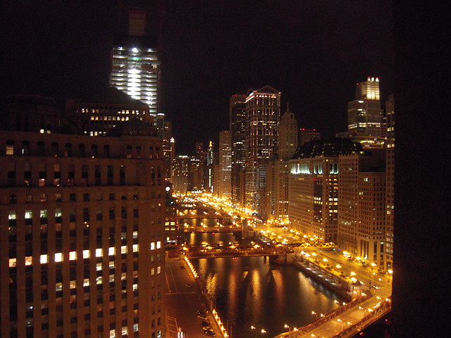 chicago by night.