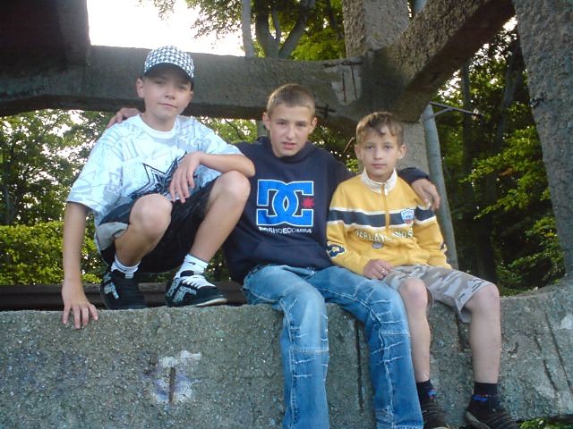 Ja z kumplem i braciszkiem