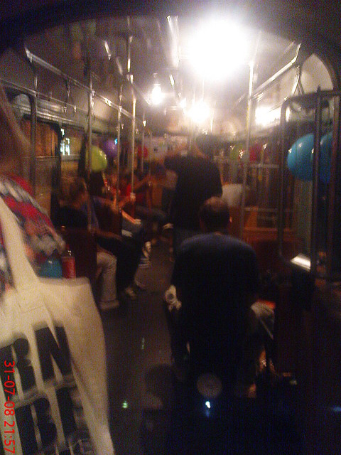 tram party.