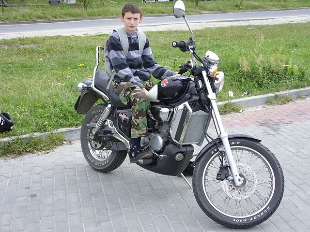 na motorze ;d