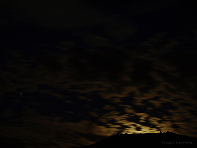 Moonset at Szrenica Mountain