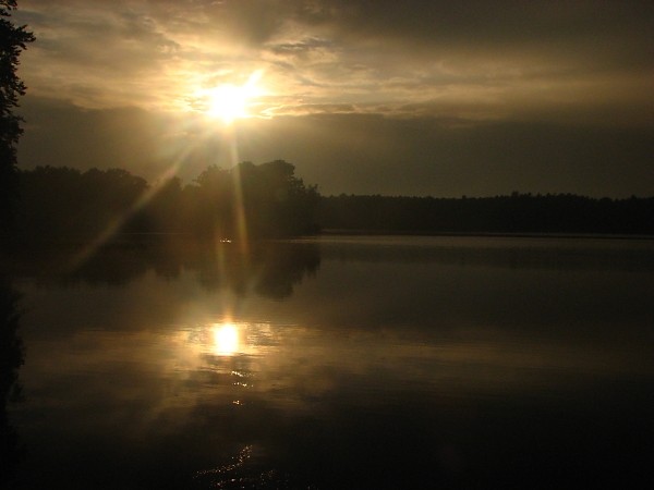 Widok nad jeziorem Liny 2008
