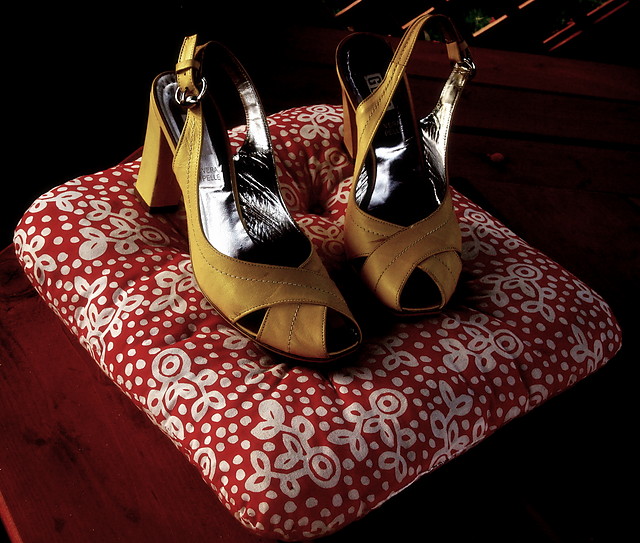 yellow shoes