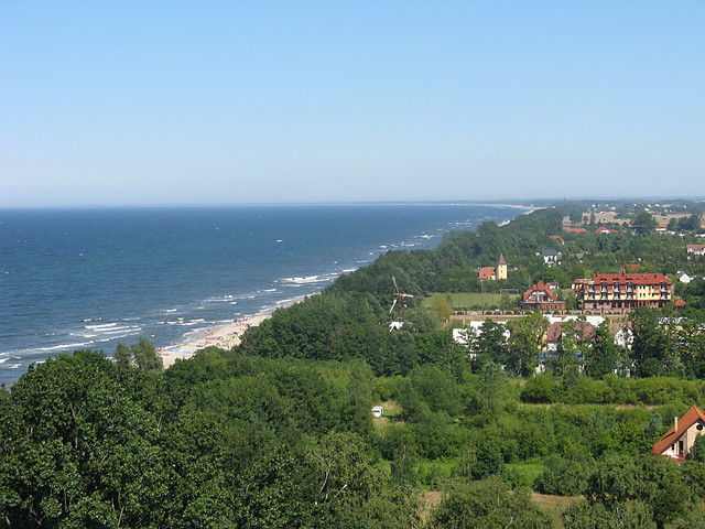 widok z latarni w Gskach