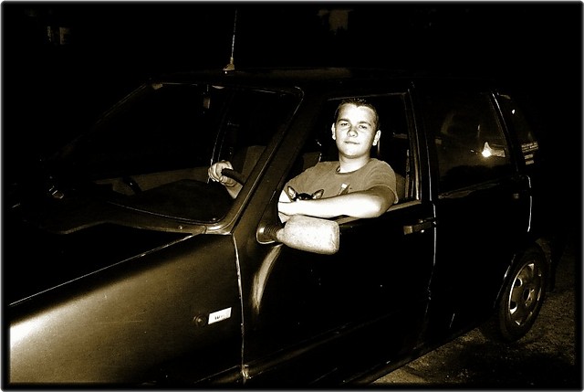 Car drive on Zlotow City xD