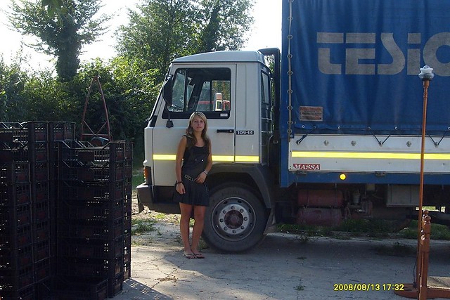 Przed domkiem ,pojazdy do pracy 