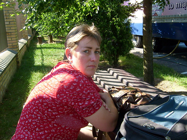 Na parkingu w Licheniu