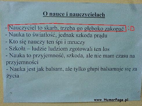O maj gad school juz jutro!!!!