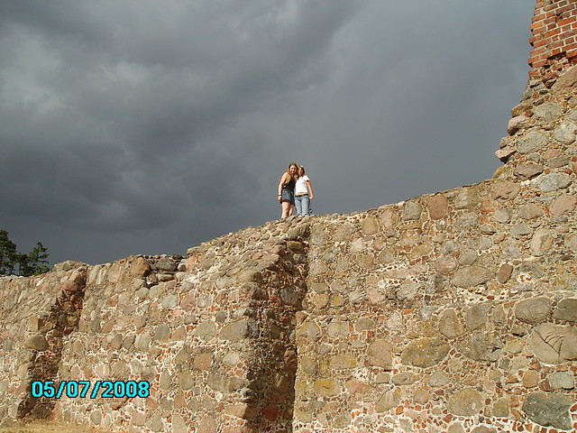Sylwia i ja:) Ruiny zamku w Wene