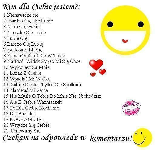 Kim dla ciebie jestem??