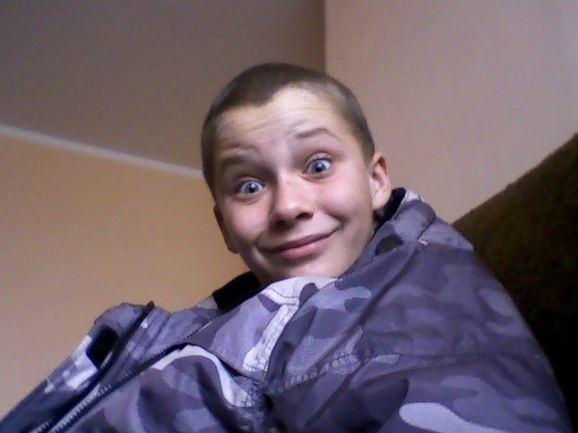 he he