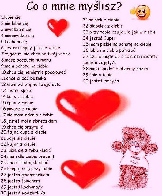 Co o mnie mylisz