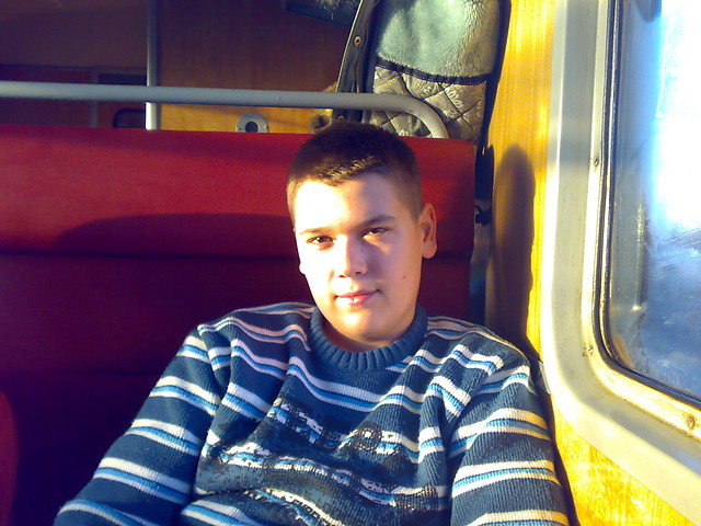 W pocigu w drodze do poznania:)