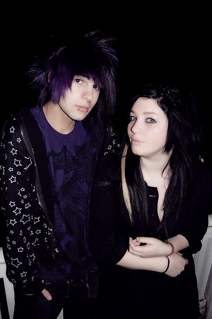 With my friend. ^^