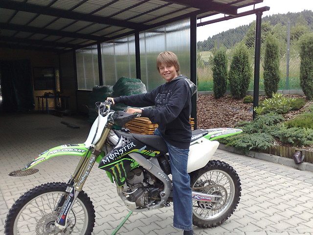 Na crossie kawasaki 250 monster 