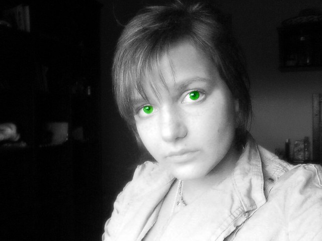 green green eyes