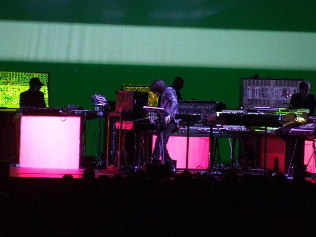 Jean- Michel Jarre on stage...