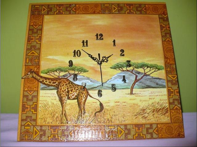 ZEGAR decoupage duy ~AFRYKA 2~