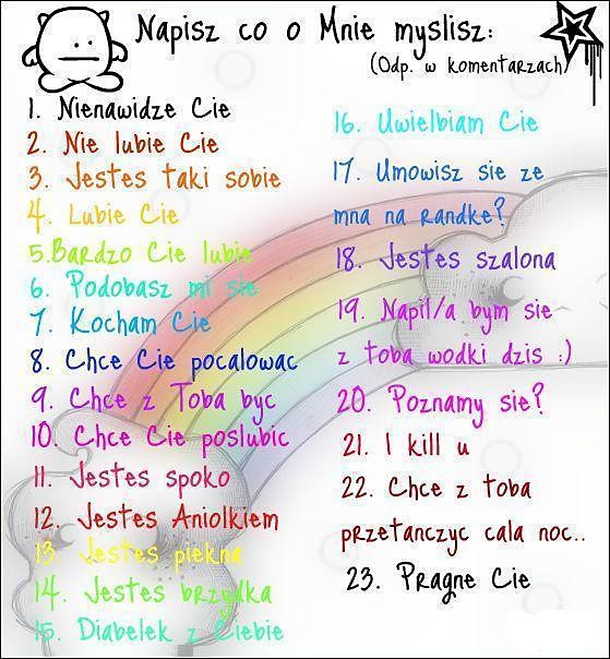 Co o mnie mylisz...