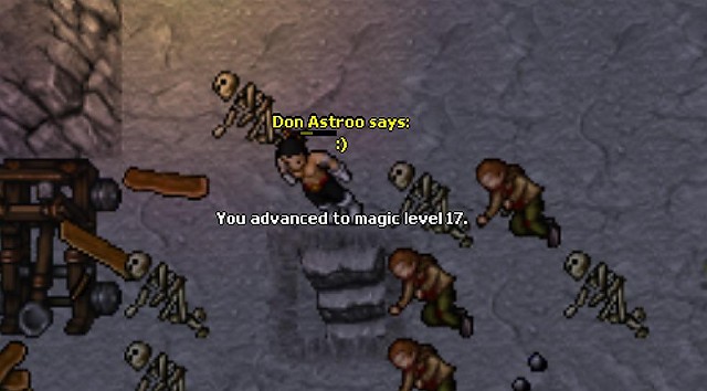 U advanced to magic lvl 17. ;)