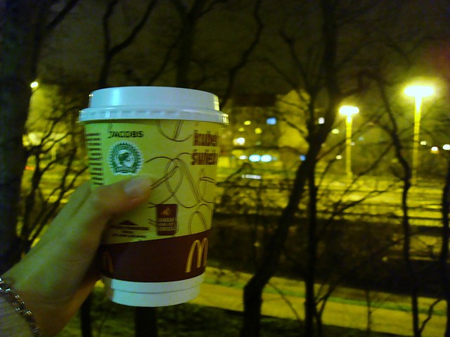 Kawa w wielkim miecie.