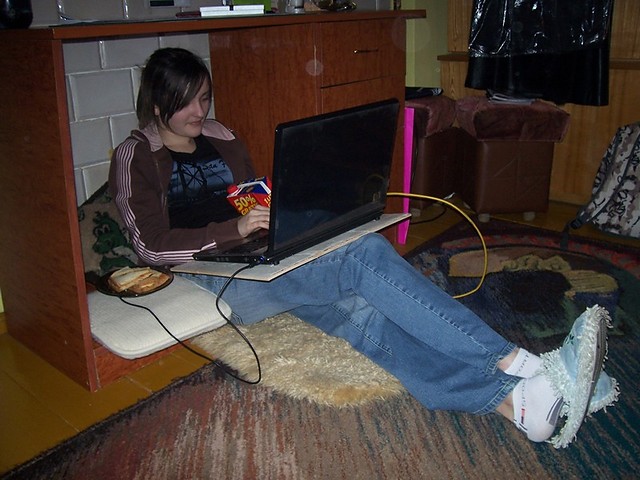 nowe miejsce do spania ;p