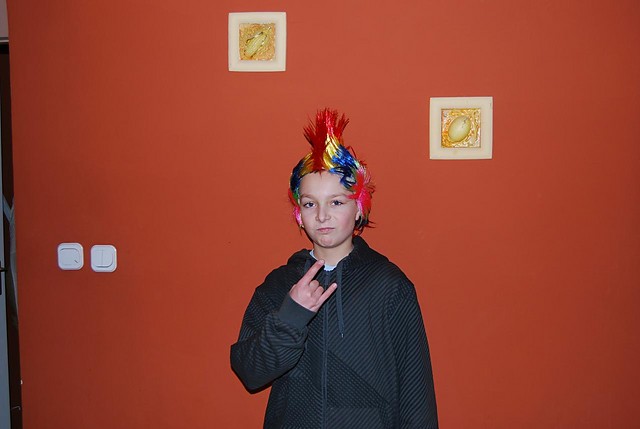 ja i moj nowy irokez xD