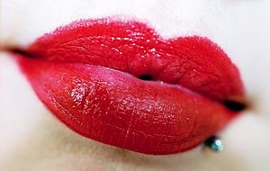 Red lips...