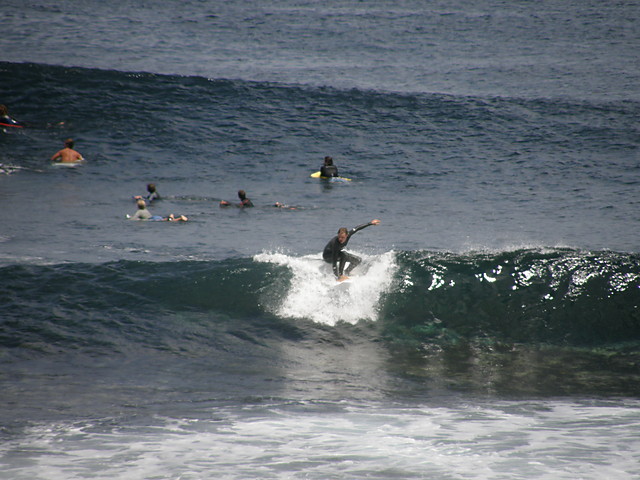 Awesomness, me surfing..