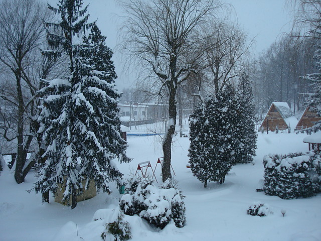 przez okno w Ustroniu...