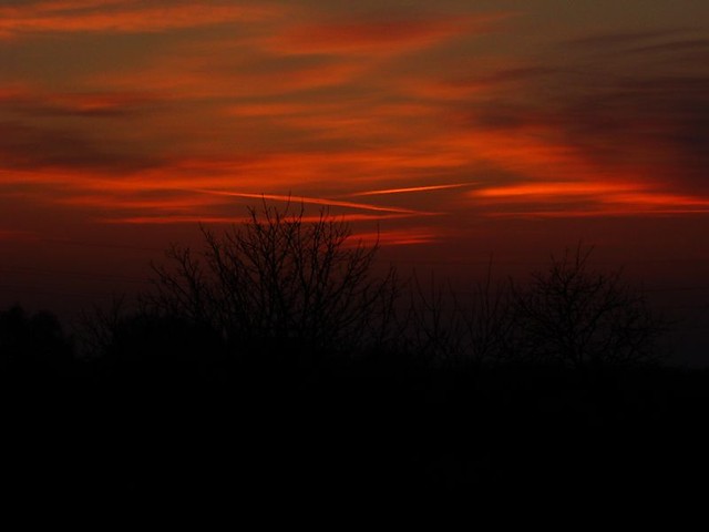 Sunset.