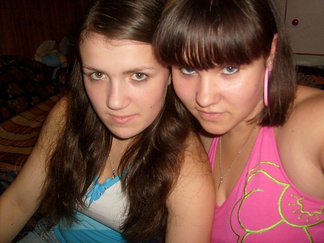 z karolin przed imprez:):):)