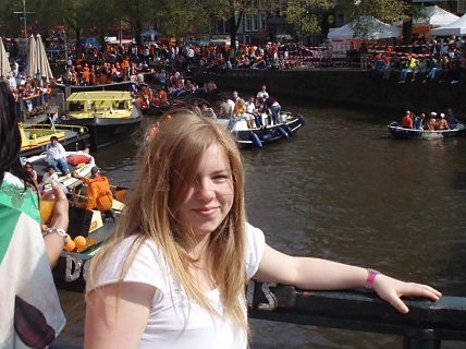 Dzien Krolowej w Amsterdamie ;)
