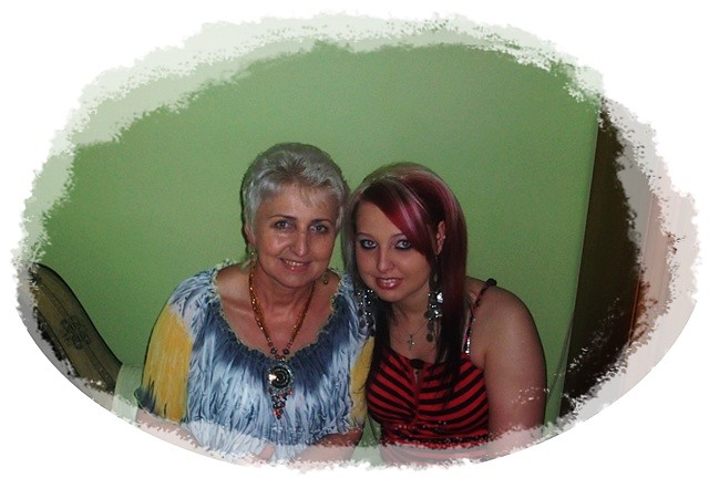 with my mother ;)