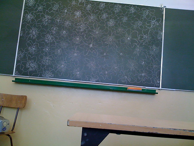 na tablicy w pracowni jz ang